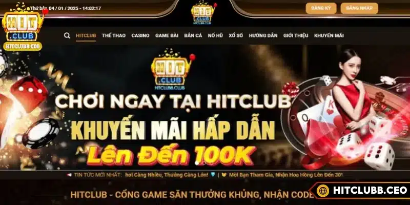 Đường dẫn truy cập link vào Hitclub chính thức